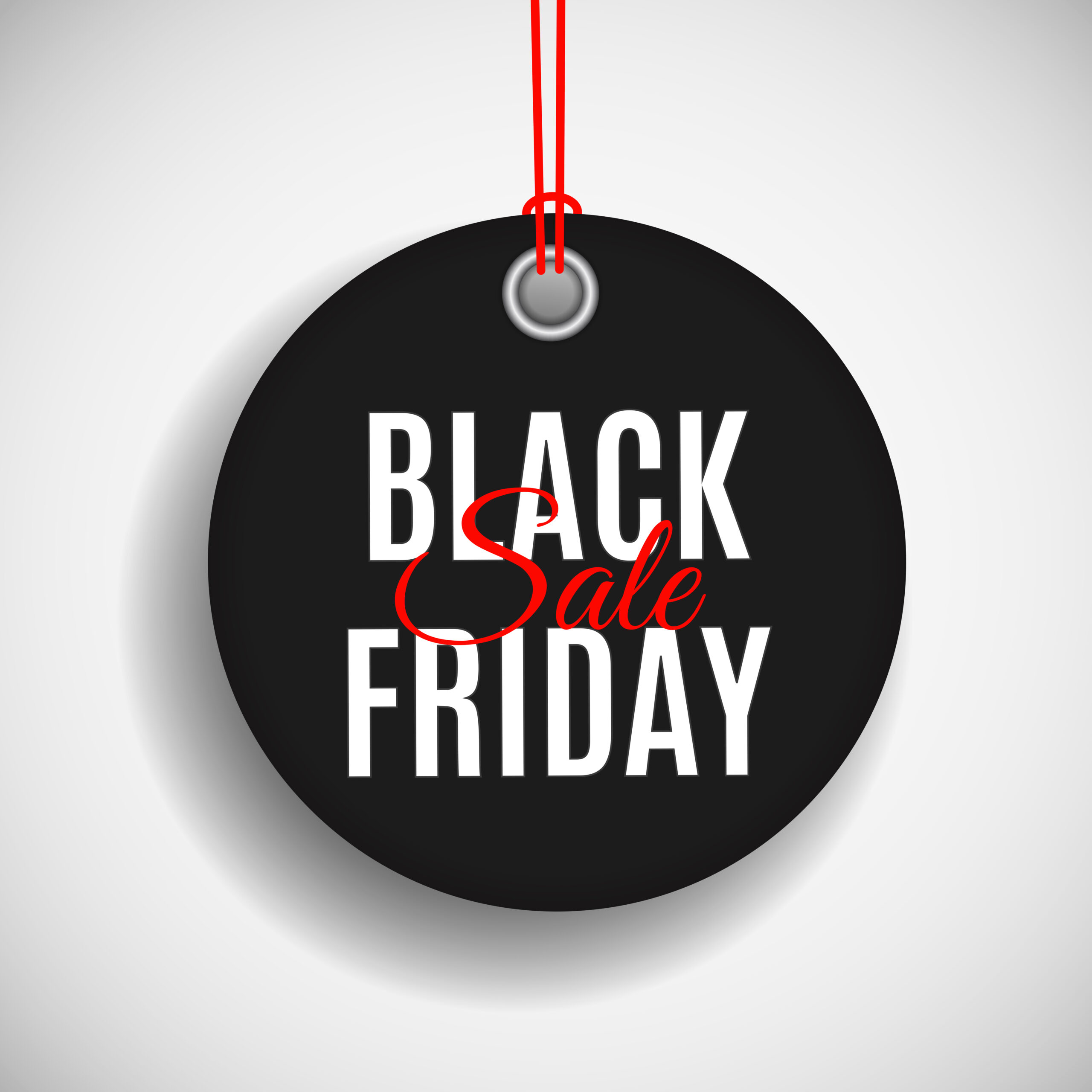 Black Friday Sale Label Template. Vector Illustration EPS10
