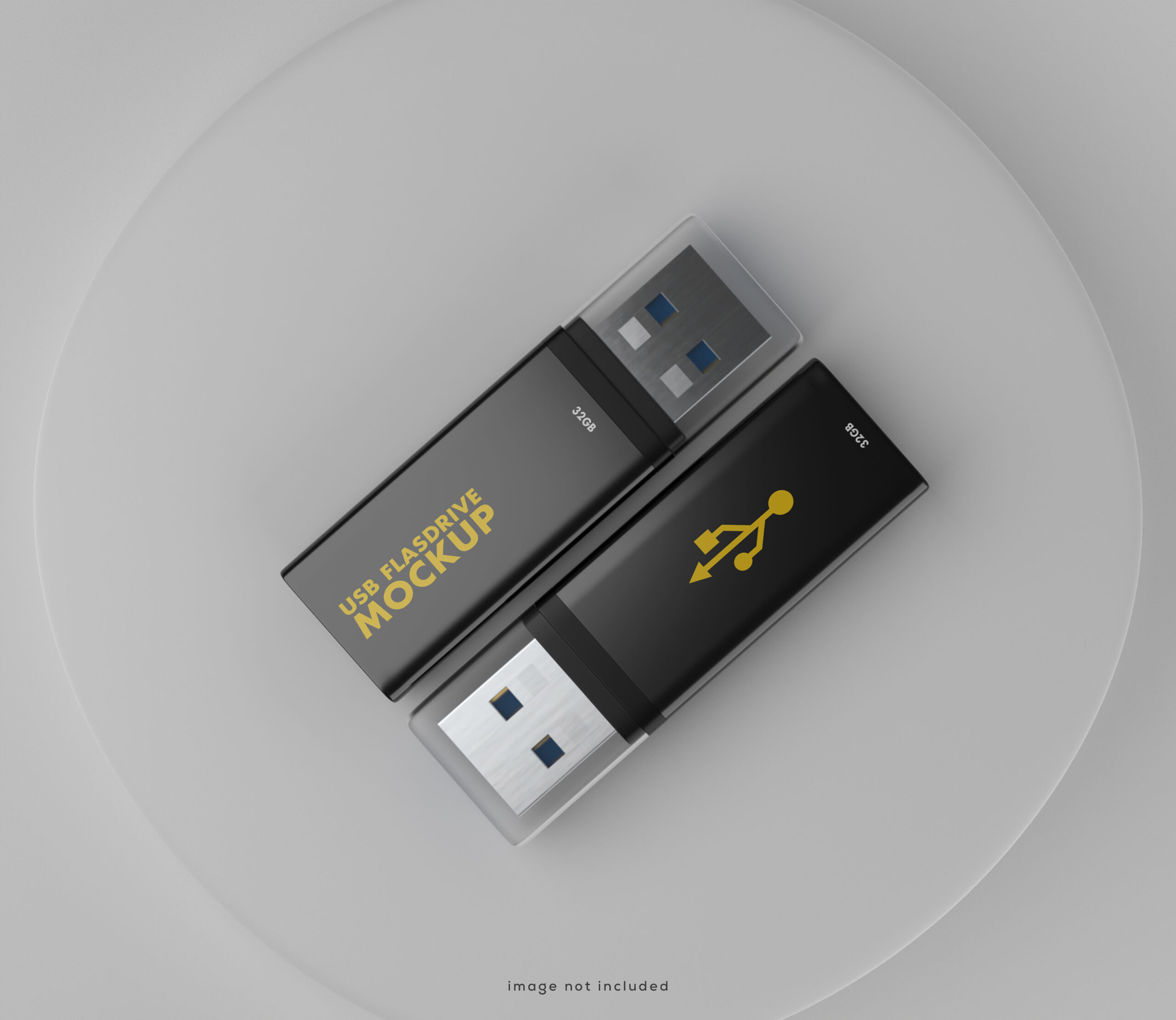 Usb flash drive mockup