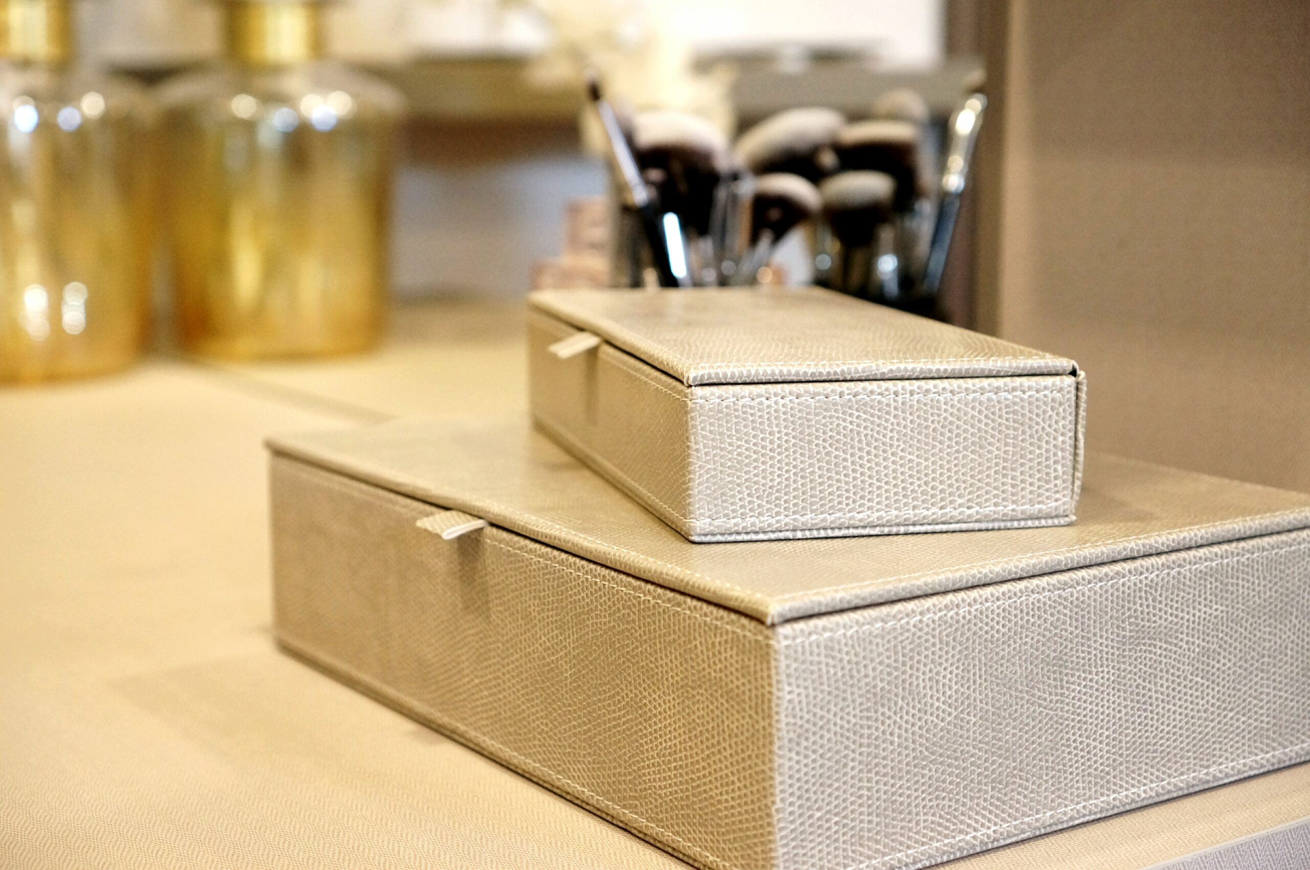 close-up-boxes-table