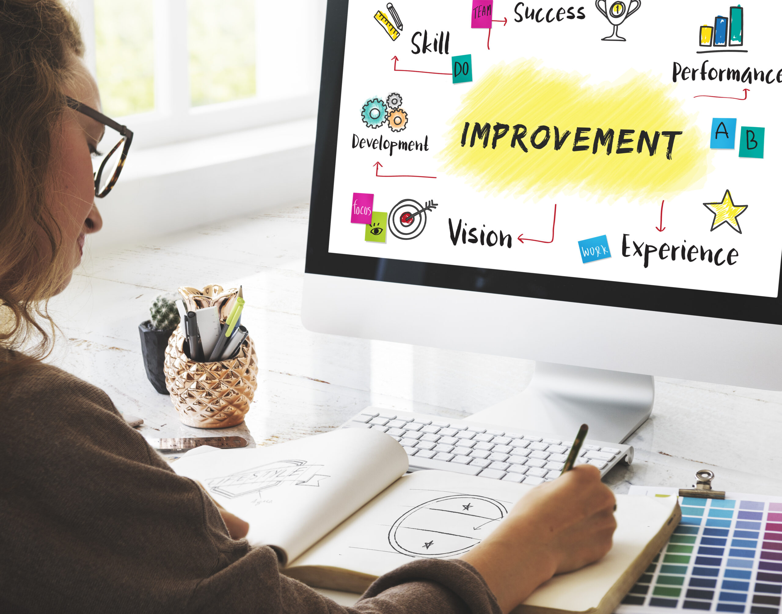 Improvement Potential Excellence Diagram Graphic Concept